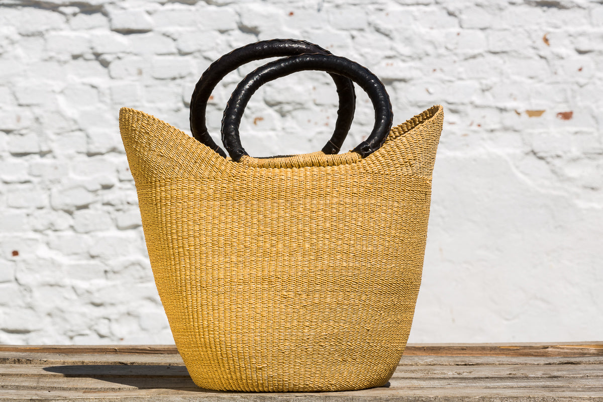 GRØNN BOLGA SHOPPING KURV - fair trade
