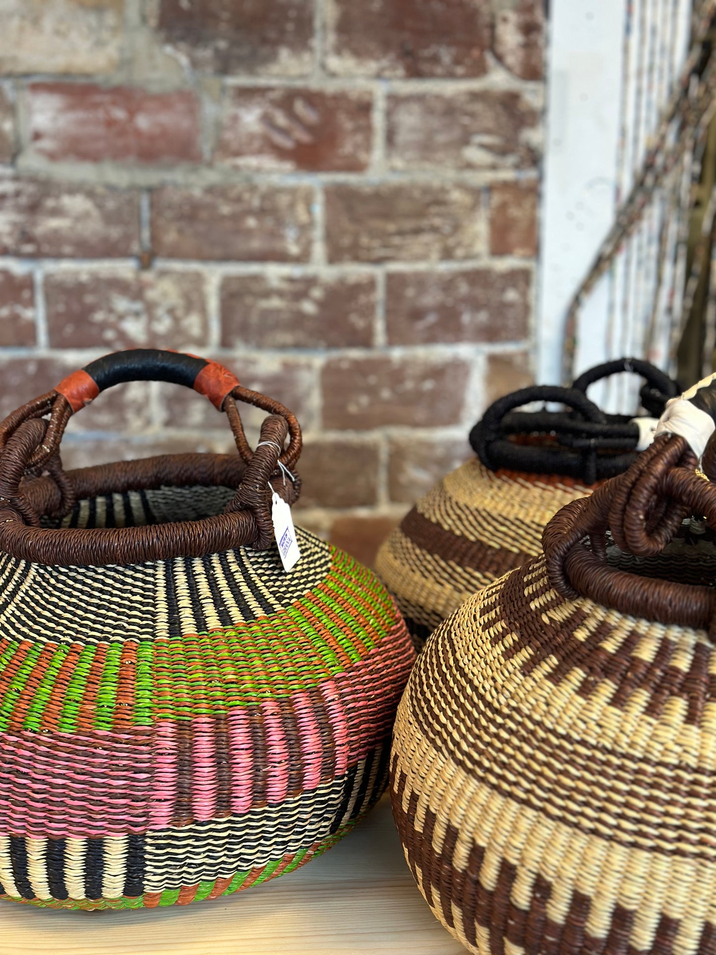NR. 97 POT KURV FRA BABATREE str. M - FAIR TRADE FRA GHANA