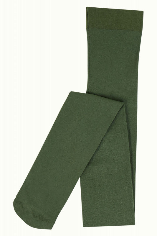 STRØMPEBUKSE SOLID OLIVE GREEN fra King Louie