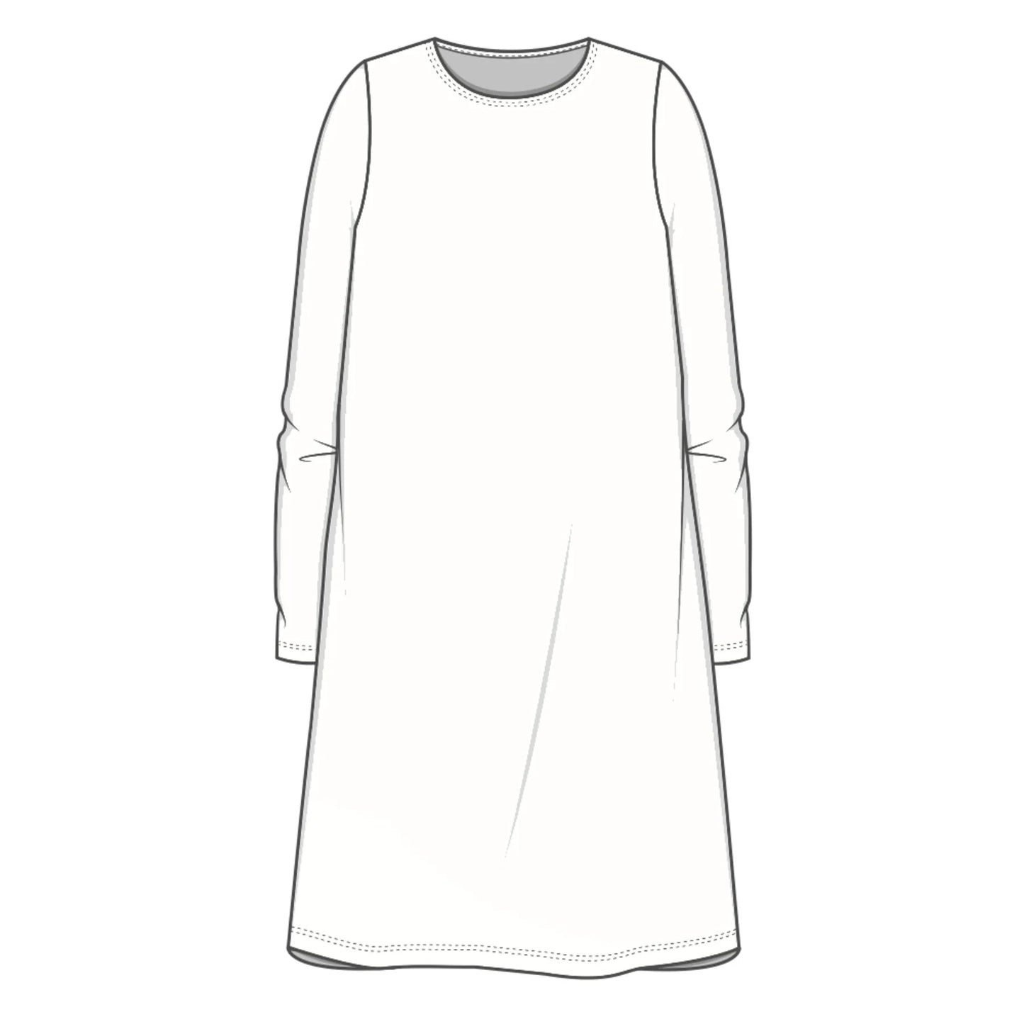 A-LINE KJOLE MED RUND HALS I REN ULL 7008 - lekre høst og vinterfarger!