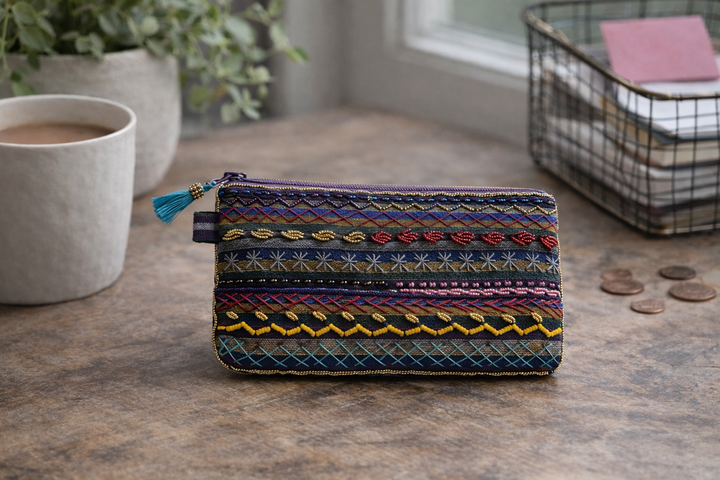 # 78 Sinai Brodert liten pung