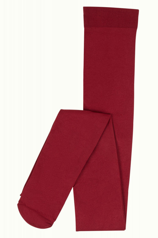 STRØMPEBUKSE SOLID CABERNET RØD fra King Louie