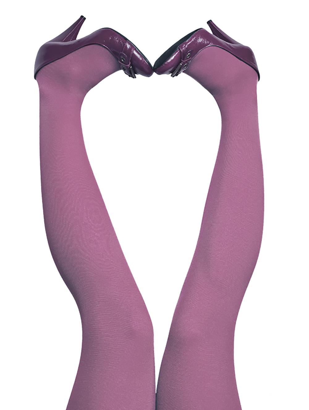 L/XL CROCUS 3D STRØMPEBUKSE 60 DEN fra Du Milde