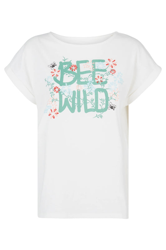 People Tree BEE WILD t-shirt i økologisk bomull