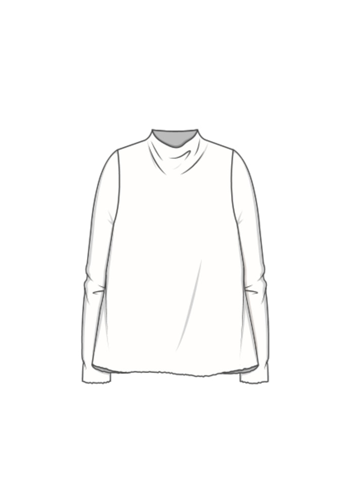 By Basics A-LINE GENSER MED DRAPERT HALS I REN ULL 4032 CERISE