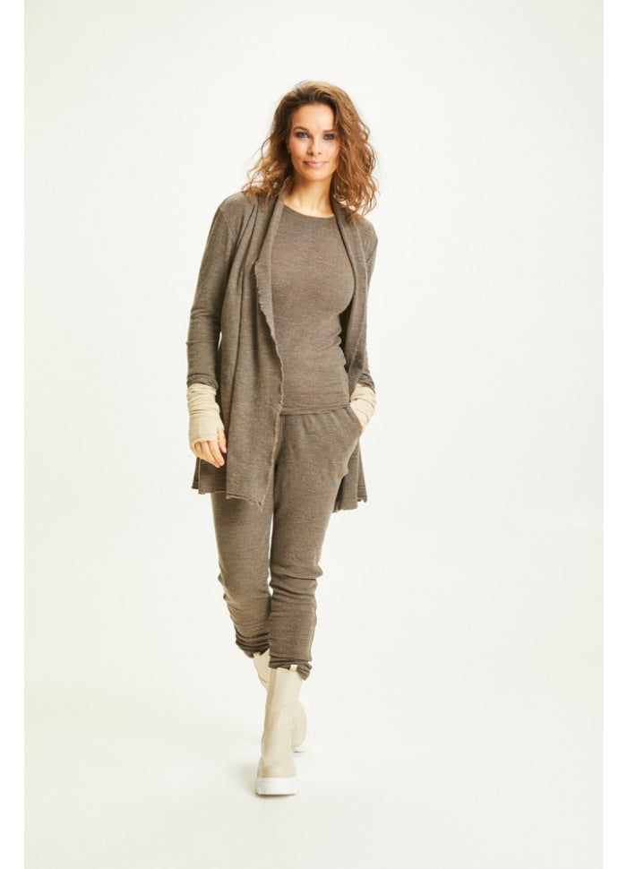 By Basics LANG CARDIGAN i ren ull 8003 - midnight blue melange