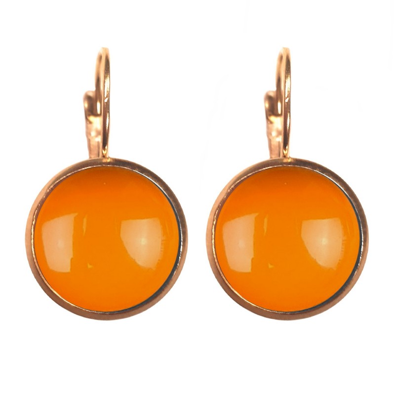 ØREDOBBER DOTS - SOLID ORANGE GULL