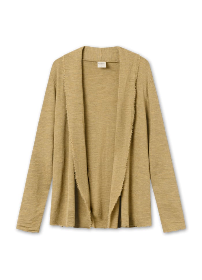 By Basics KORT CARDIGAN i ren ull 8013 - fine høstfarger!