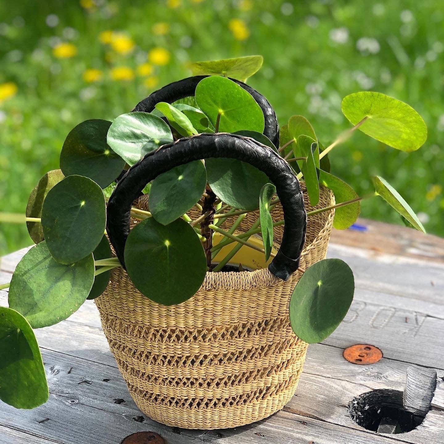MINI U-SHAPE KURV BLÅ - fair trade fra Ghana