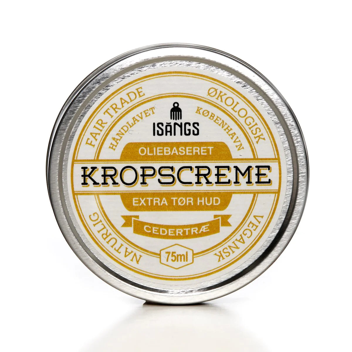 ISANGS KROPPSKREM CEDERTRE EKSTRA TØRR HUD - VEGAN / ØKOLOGISK / FAIRTRADE