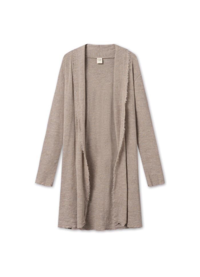 By Basics LANG CARDIGAN i ren ull 8003 - midnight blue melange