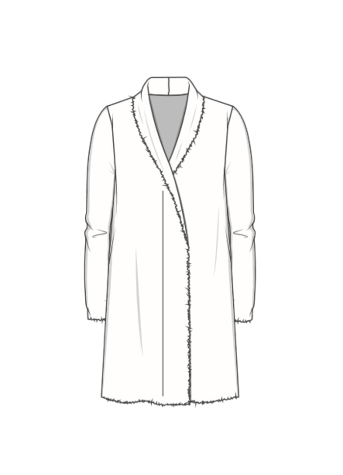 By Basics LANG CARDIGAN i ren ull 8003 - midnight blue melange
