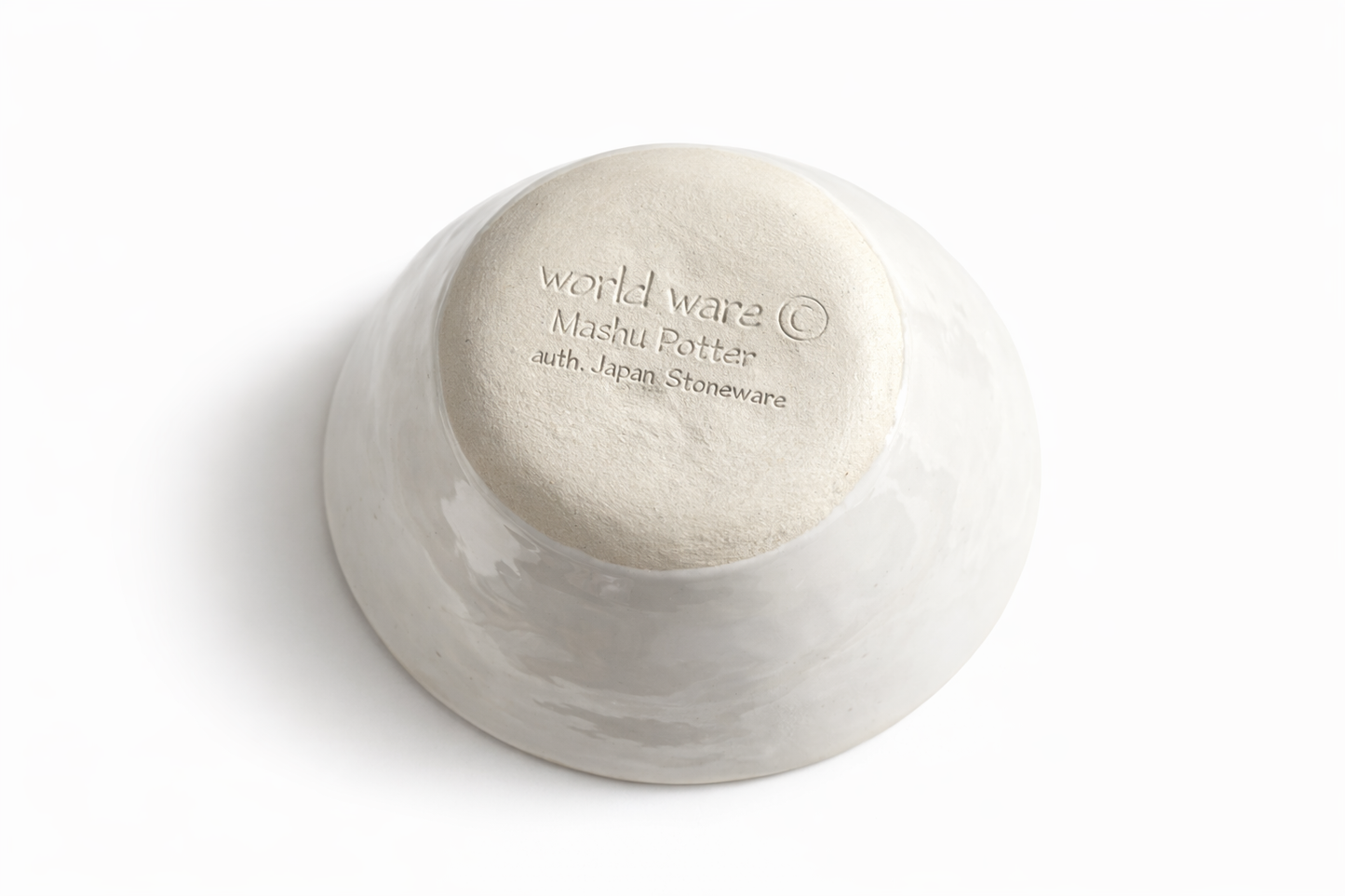 Wonki Ware Saltskål plain white