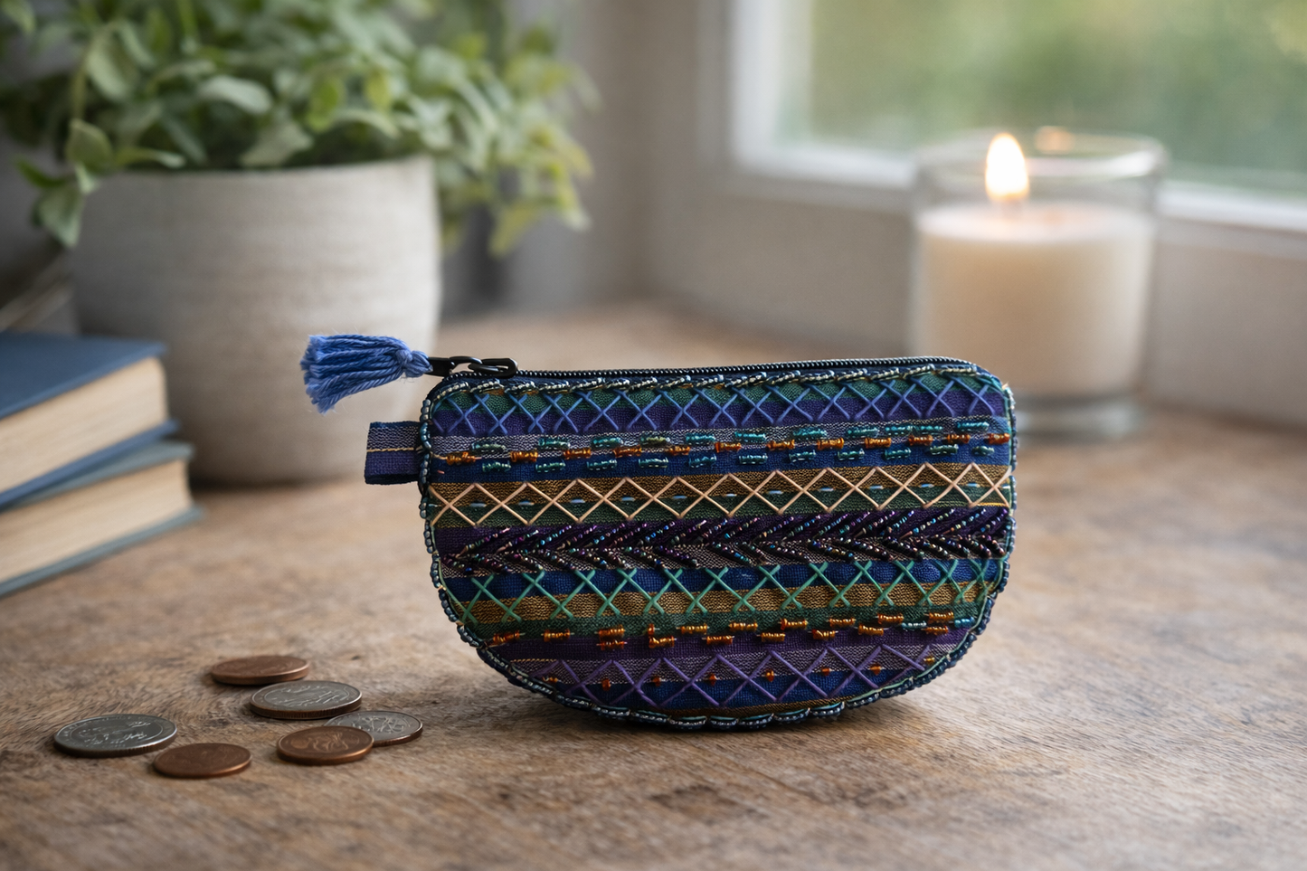 # 76 Sinai Brodert liten pung