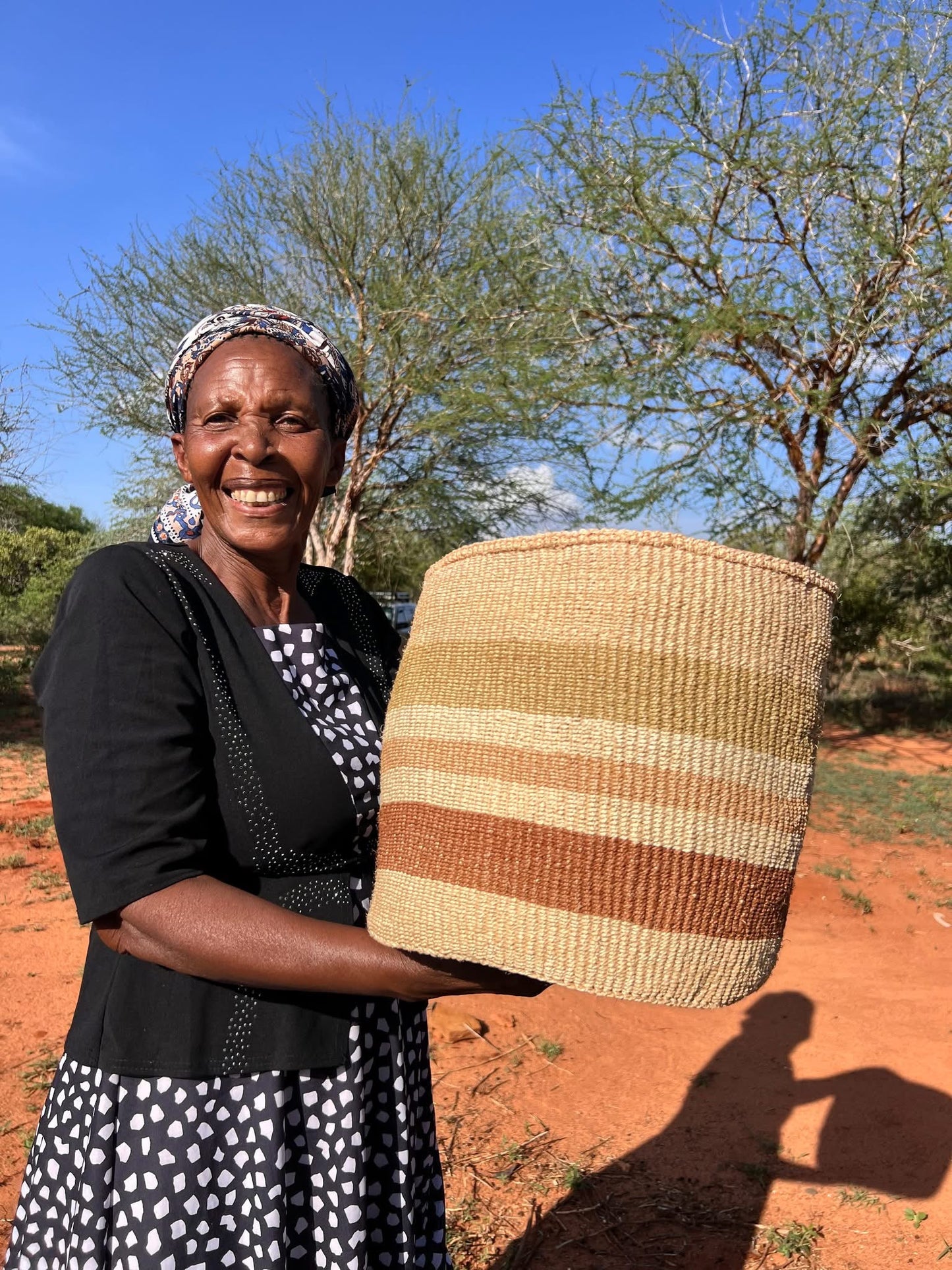 SISAL KURV SEA - L 28x28cm