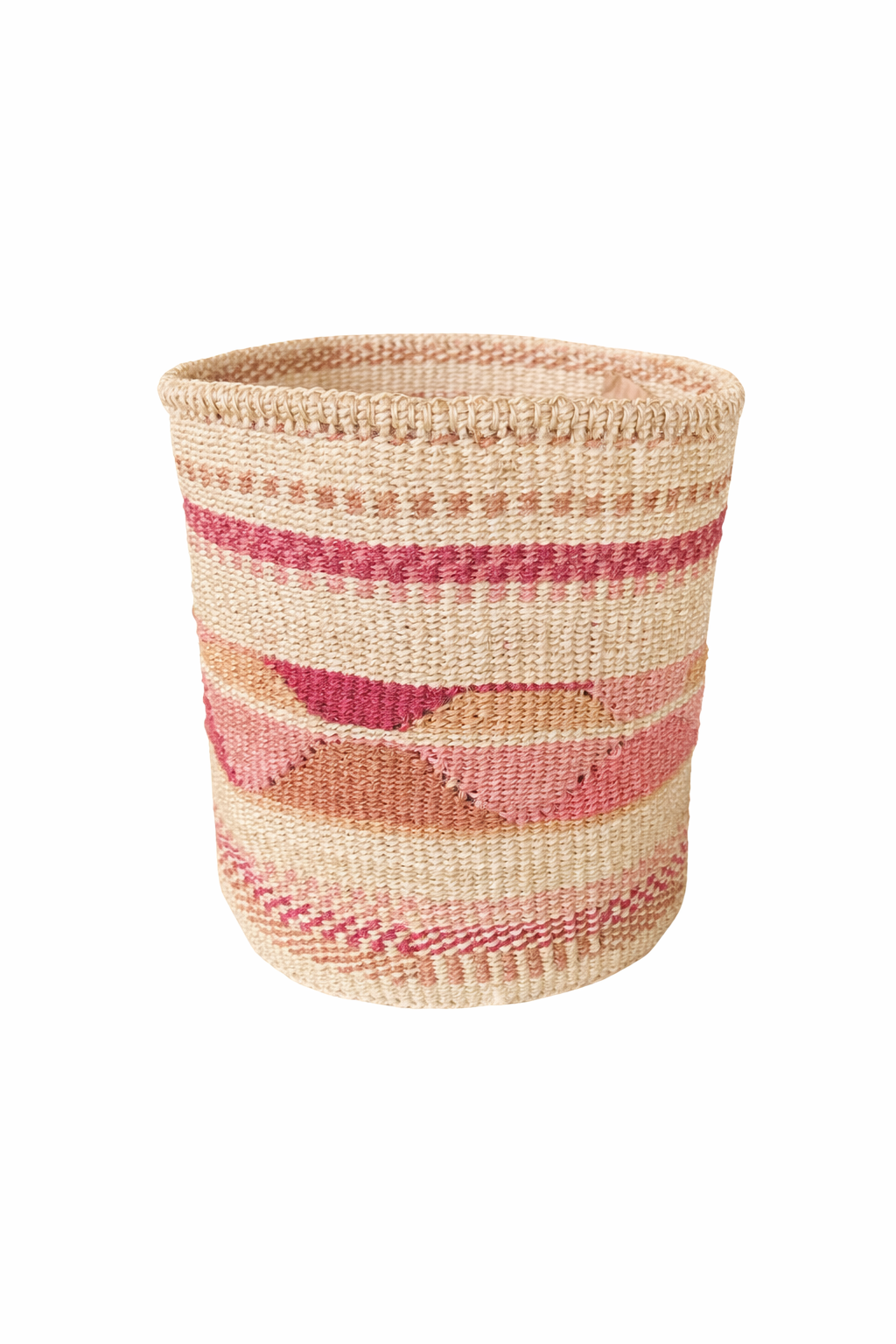 SISAL KURV PINK - M 22 cm