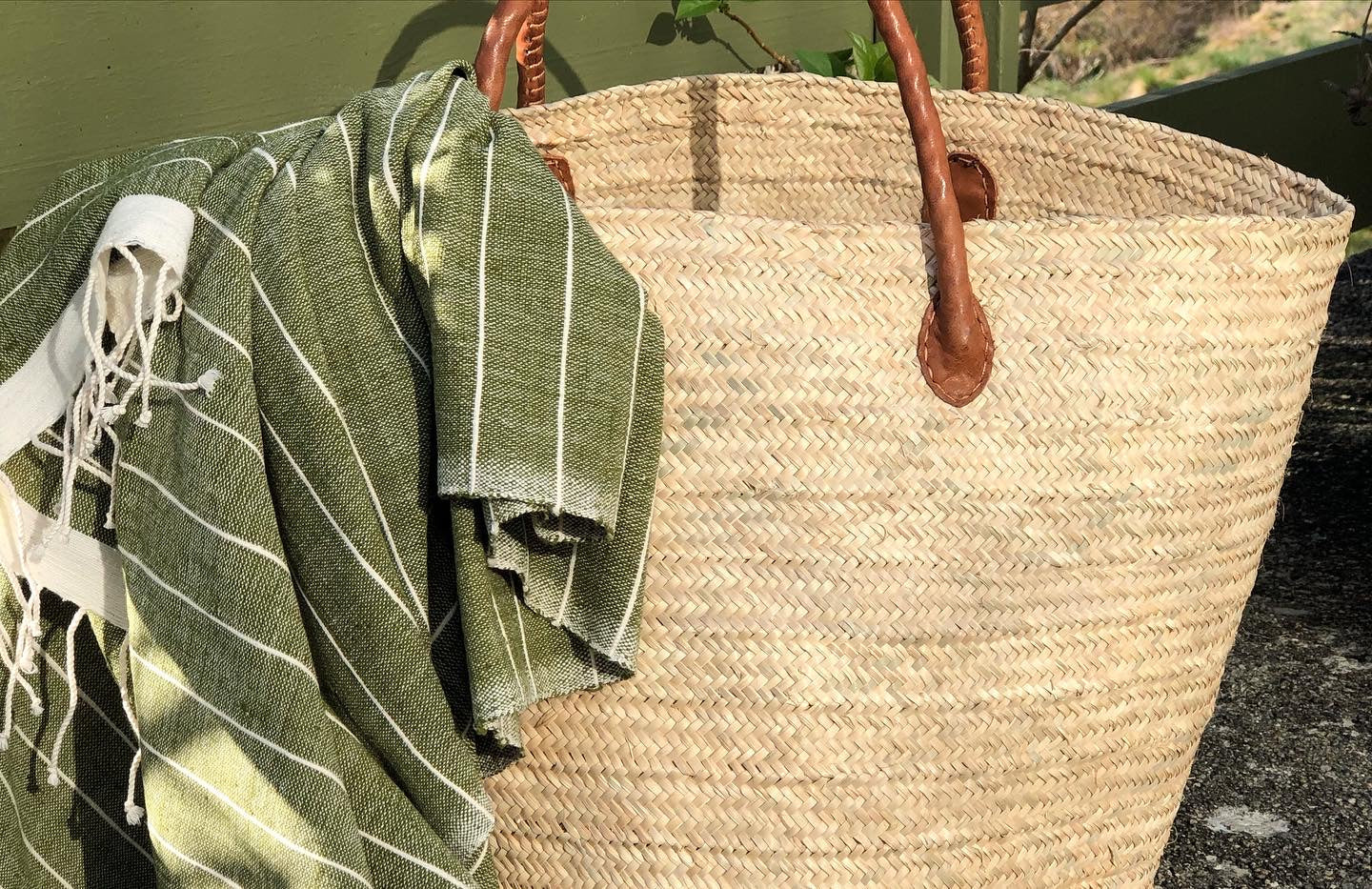 Mkeka palm shopper kurv NATURE