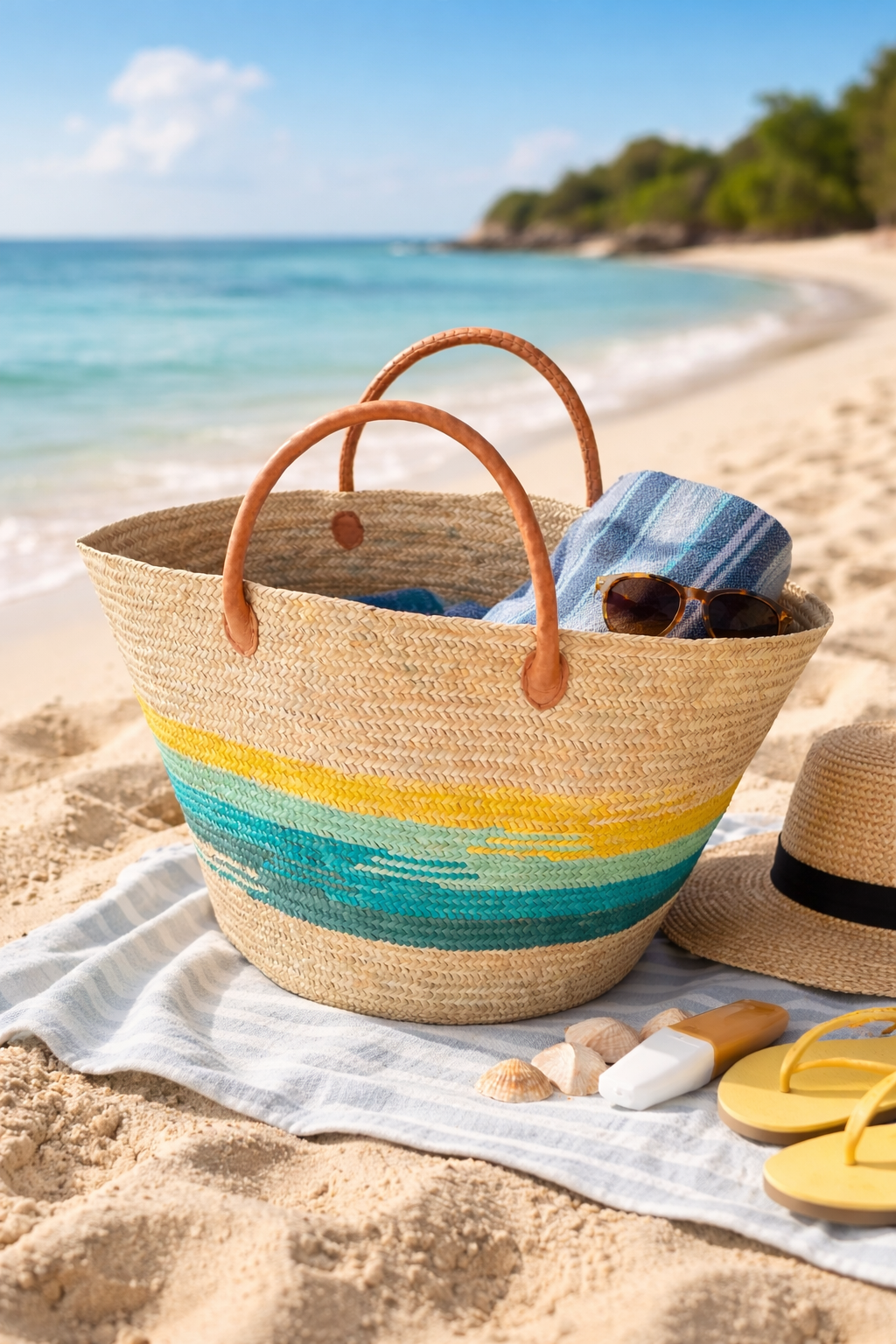 Mkeka palm shopper kurv SEA