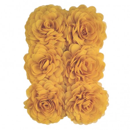 HÅRBLOMST CHIFFON GUL