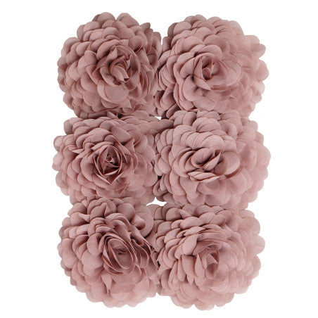 HÅRBLOMST CHIFFON DUSTY PINK