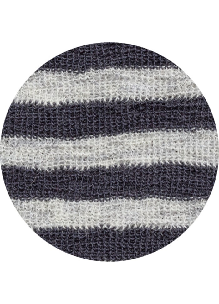 6011 A-LINE TUNIKA i merinoull stripet dawn grey/charcoal